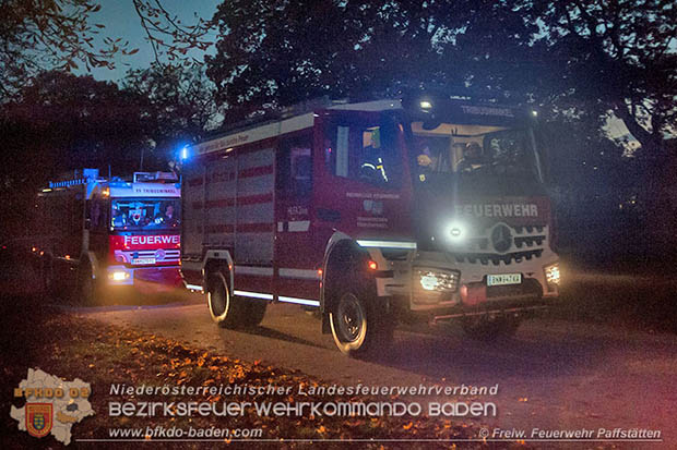 20161018 Unterabschnittsübung auf der Trabrennbahn Baden  Foto: FF Pfaffstätten