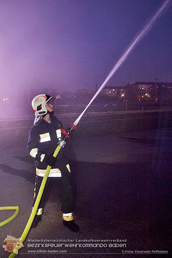 20161018 Unterabschnittsübung auf der Trabrennbahn Baden  Foto: FF Pfaffstätten