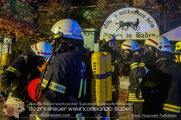 20161018 Unterabschnittsübung auf der Trabrennbahn Baden  Foto: FF Pfaffstätten