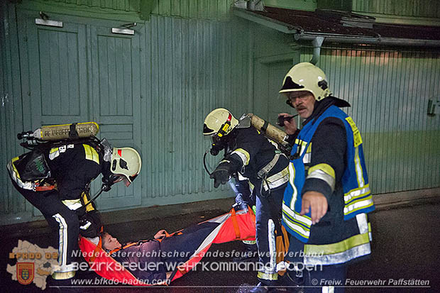20161018 Unterabschnittsübung auf der Trabrennbahn Baden  Foto: FF Pfaffstätten