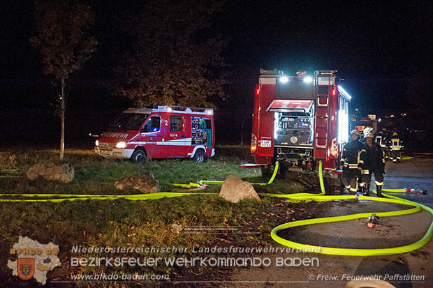 20161018 Unterabschnittsübung auf der Trabrennbahn Baden  Foto: FF Pfaffstätten