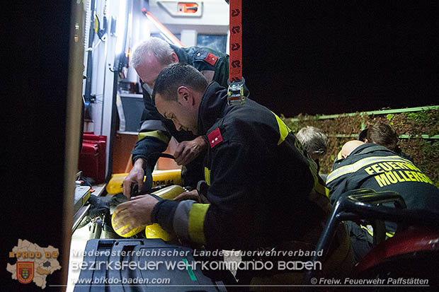 20161018 Unterabschnittsübung auf der Trabrennbahn Baden  Foto: FF Pfaffstätten