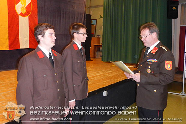 143. Mitgliederversammlung der FF St.Veit a.d.Triesting  Foto: Michael Hafellner