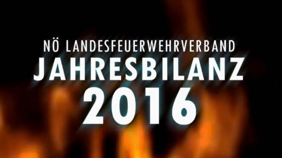 Video Einsatzbilanz 2016 des Nö Landesfeuerwehrverbandes