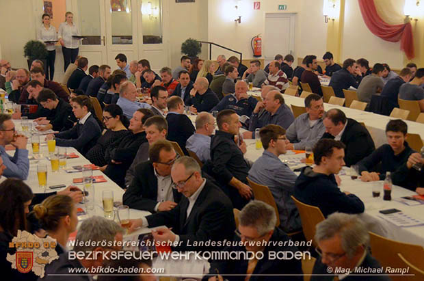 20170217 Jahreshauptversammlung der Badener Feuerwehren im Kolpinghaus  Foto:© Mag. Michael Rampl