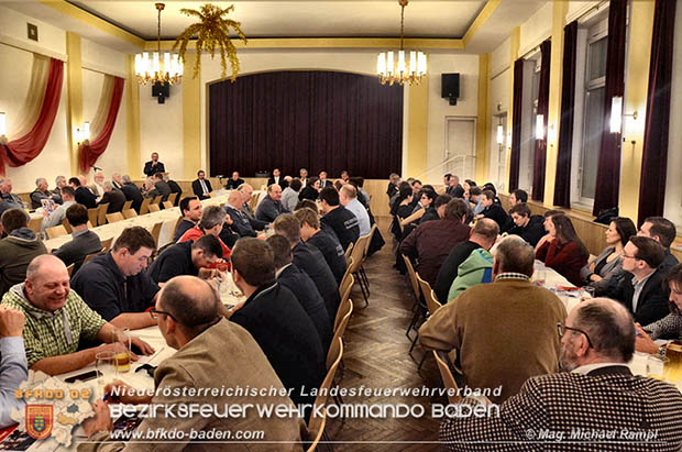 20170217 Jahreshauptversammlung der Badener Feuerwehren im Kolpinghaus  Foto:© Mag. Michael Rampl