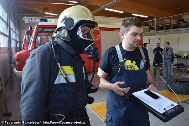 20170429 Gemeinsamer Atemschutz "Finnentest" der FF Günselsdorf & FF Schönau  Foto: SB ÖA Christopher Neumayer FF Günselsdorf