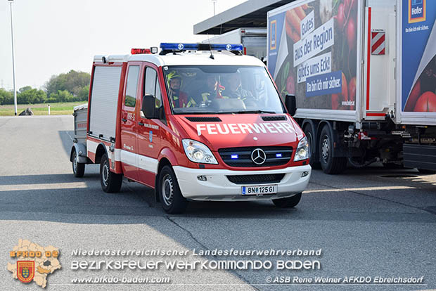 Schadstoffübung "Medium 2017" bei der Firma Hofer KG - Zentrallager Trumau  Foto: ASB Rene Weiner AFKDO Ebreichsdorf