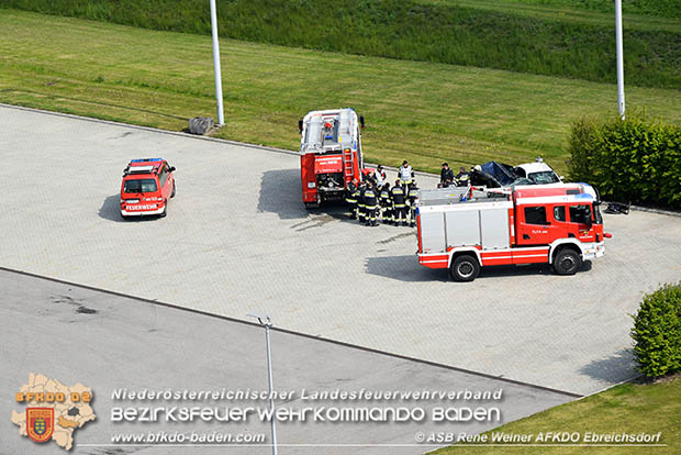 Schadstoffübung "Medium 2017" bei der Firma Hofer KG - Zentrallager Trumau  Foto: ASB Rene Weiner AFKDO Ebreichsdorf
