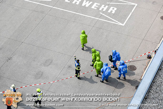 Schadstoffübung "Medium 2017" bei der Firma Hofer KG - Zentrallager Trumau  Foto: ASB Rene Weiner AFKDO Ebreichsdorf