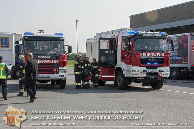 Schadstoffübung "Medium 2017" bei der Firma Hofer KG - Zentrallager Trumau  Foto: VI Hans Dietl AFKDO Baden-Land