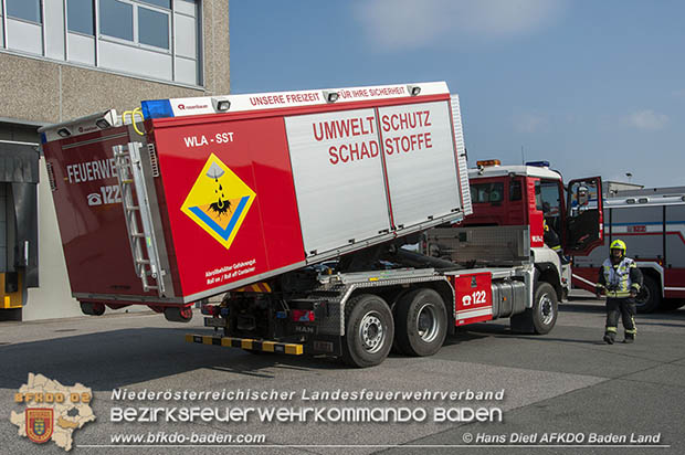 Schadstoffübung "Medium 2017" bei der Firma Hofer KG - Zentrallager Trumau  Foto: VI Hans Dietl AFKDO Baden-Land