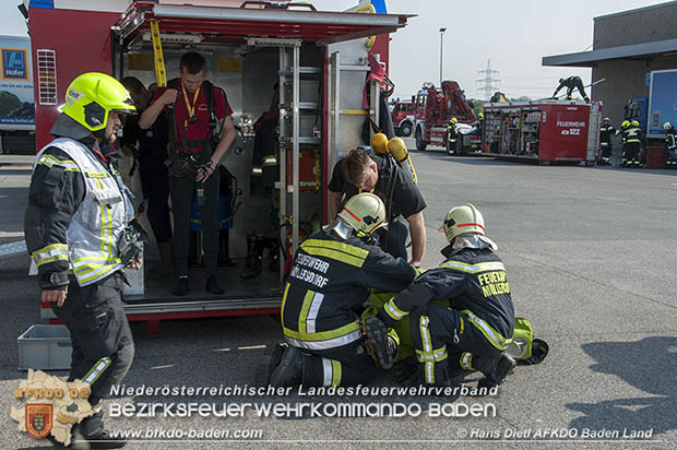Schadstoffübung "Medium 2017" bei der Firma Hofer KG - Zentrallager Trumau  Foto: VI Hans Dietl AFKDO Baden-Land