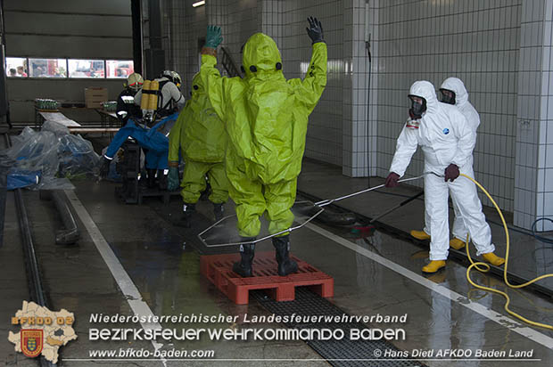 Schadstoffübung "Medium 2017" bei der Firma Hofer KG - Zentrallager Trumau  Foto: VI Hans Dietl AFKDO Baden-Land