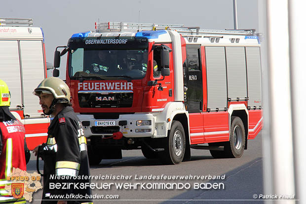 Schadstoffübung "Medium 2017" bei der Firma Hofer KG - Zentrallager Trumau  Foto: Patrick Friedl FF Möllersdorf