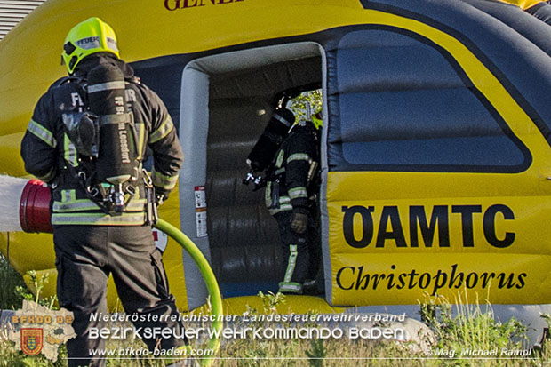 20170510 Erste Feuerwehr-Abschnittsübung im neuen Landesklinikum Baden  Foto: © V Mag. Michael Rampl