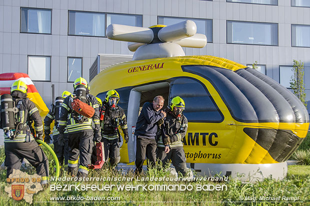 20170510 Erste Feuerwehr-Abschnittsübung im neuen Landesklinikum Baden  Foto: © V Mag. Michael Rampl