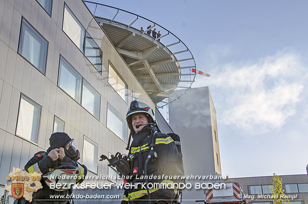 20170510 Erste Feuerwehr-Abschnittsübung im neuen Landesklinikum Baden  Foto: © V Mag. Michael Rampl