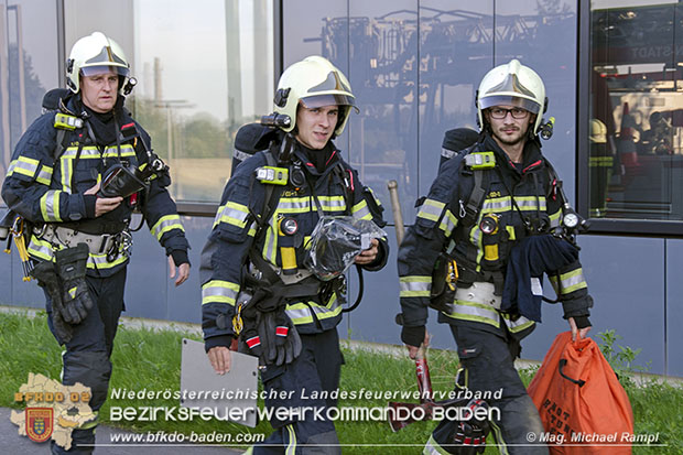 20170510 Erste Feuerwehr-Abschnittsübung im neuen Landesklinikum Baden  Foto: © V Mag. Michael Rampl