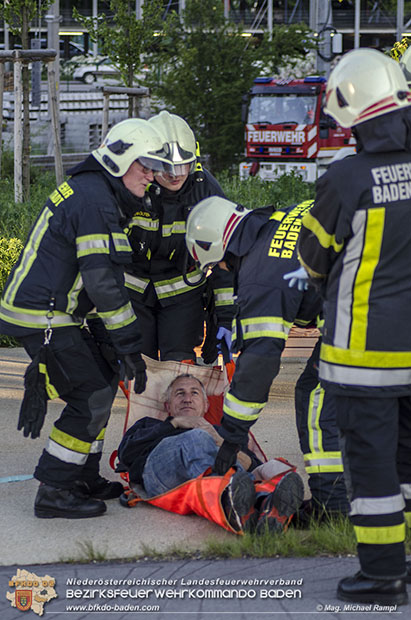 20170510 Erste Feuerwehr-Abschnittsübung im neuen Landesklinikum Baden  Foto: © V Mag. Michael Rampl
