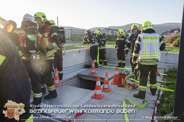 20170510 Erste Feuerwehr-Abschnittsübung im neuen Landesklinikum Baden  Foto: © V Mag. Michael Rampl