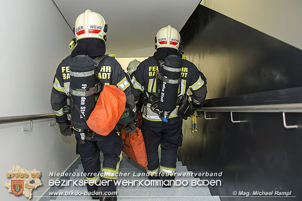 20170510 Erste Feuerwehr-Abschnittsübung im neuen Landesklinikum Baden  Foto: © V Mag. Michael Rampl
