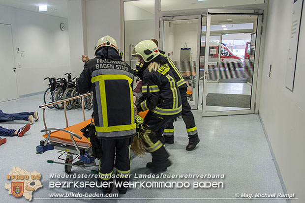 20170510 Erste Feuerwehr-Abschnittsübung im neuen Landesklinikum Baden  Foto: © V Mag. Michael Rampl