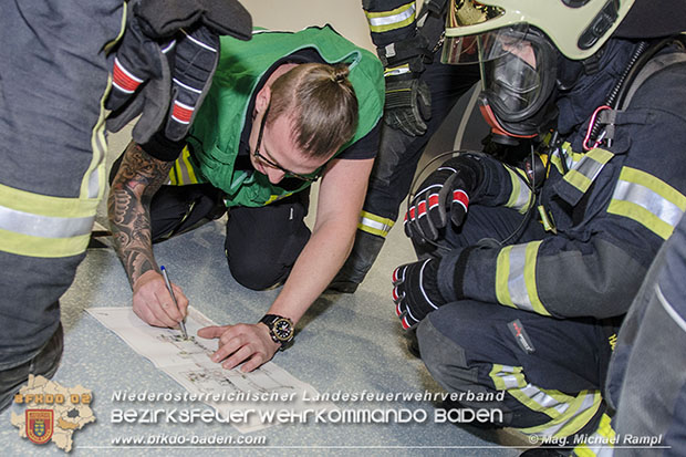20170510 Erste Feuerwehr-Abschnittsübung im neuen Landesklinikum Baden  Foto: © V Mag. Michael Rampl
