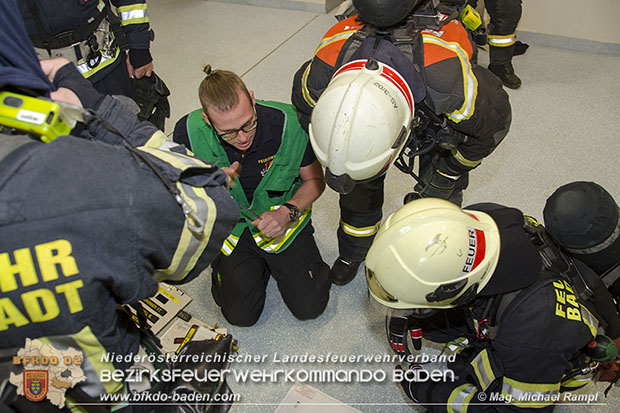 20170510 Erste Feuerwehr-Abschnittsübung im neuen Landesklinikum Baden  Foto: © V Mag. Michael Rampl