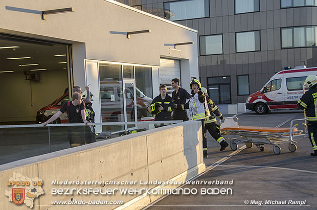 20170510 Erste Feuerwehr-Abschnittsübung im neuen Landesklinikum Baden  Foto: © V Mag. Michael Rampl