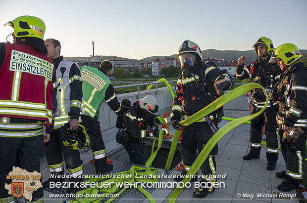 20170510 Erste Feuerwehr-Abschnittsübung im neuen Landesklinikum Baden  Foto: © V Mag. Michael Rampl