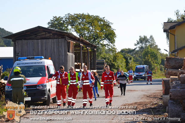 20170930 Grossuebung Pkw gegen Personenzug in St.Veit a.d.Triesting  Foto: © Guenter Pretl FF St. Veit