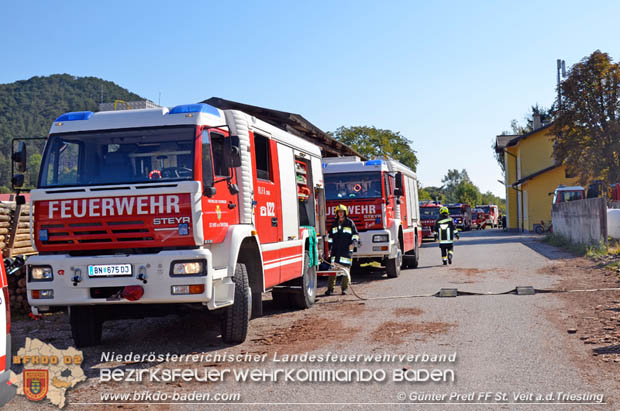 20170930 Grossuebung Pkw gegen Personenzug in St.Veit a.d.Triesting  Foto: © Guenter Pretl FF St. Veit