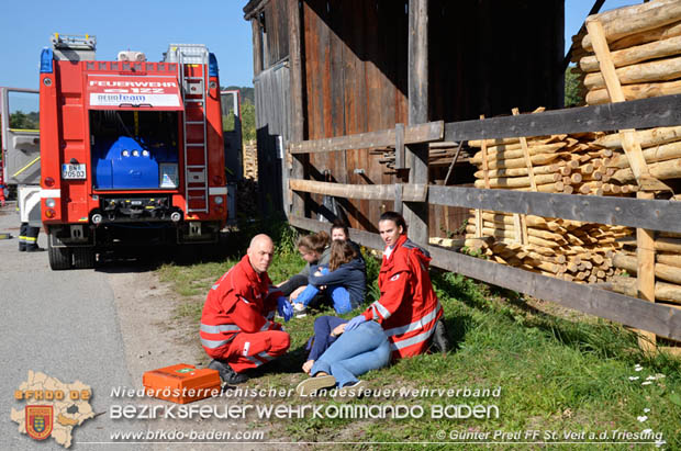 20170930 Grossuebung Pkw gegen Personenzug in St.Veit a.d.Triesting  Foto: © Guenter Pretl FF St. Veit
