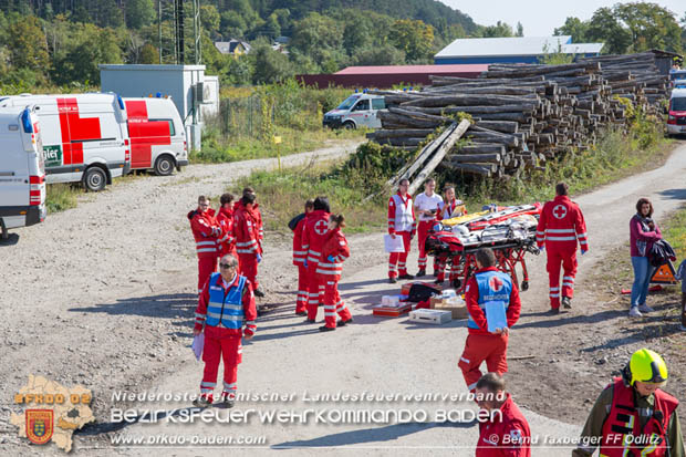 20170930 Grossuebung Pkw gegen Personenzug in St.Veit a.d.Triesting  Foto: © ASB Bernd Taxberger FF oedlitz