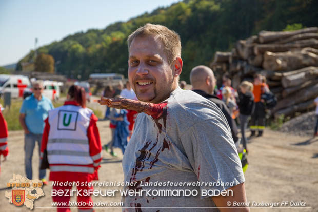 20170930 Grossuebung Pkw gegen Personenzug in St.Veit a.d.Triesting  Foto: © ASB Bernd Taxberger FF oedlitz