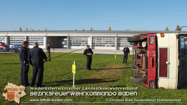 20171014 Landesstrahlenschutzuebung "Kick Off 2017" in der Noe Landesfeuerwehrschule Tulln  Foto: Christian Krall - Sonderdienst Strahlenschutz