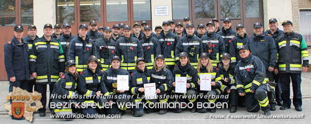 20171112 Ausbidungsprüfung Löscheinsatz Stufe Bronze in Unterwaltersdorf  Foto: Freiwillige Feuerwehr Unterwaltersdorf