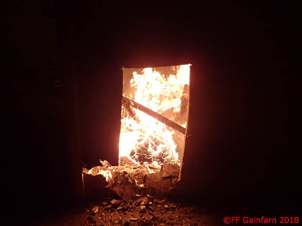 Schulung mit Realbrand-Szenario in Gainfarn  Foto: © Freiwillige Feuerwehr Gainfarn