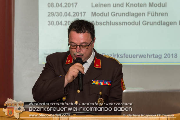 Bezirksfeuerwehrtag 2018 in Trumau  Foto: © Gerhard Rozporka FF Trumau
