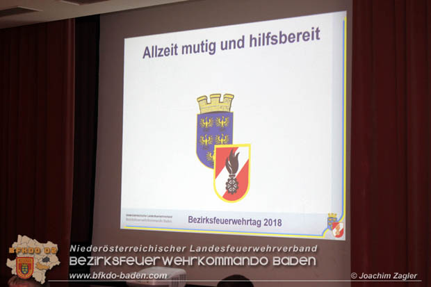 Bezirksfeuerwehrtag 2018 in Trumau  Foto: © Joachim Zagler