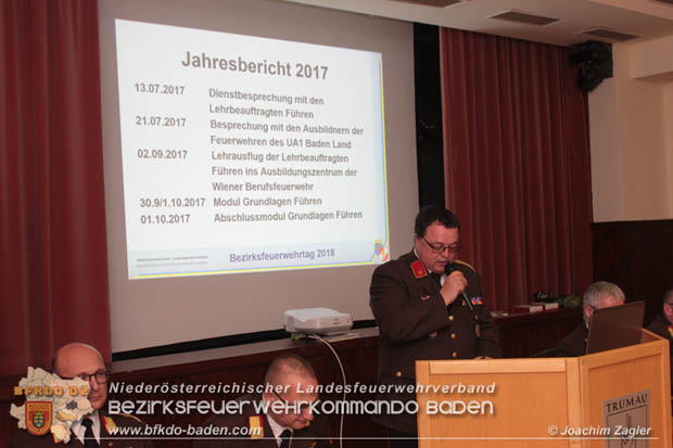 Bezirksfeuerwehrtag 2018 in Trumau  Foto: © Joachim Zagler