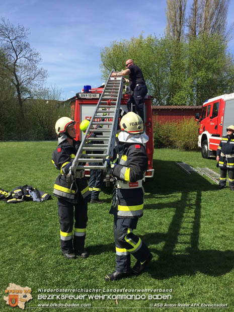 Erste Feuerwehr Basiswissen Ausbildung Teil B im Feuerwehrabschnitt Ebreichsdorf in Mitterndorf  Foto: ASB Anton Reiter AFKDO Ebreichsdorf
