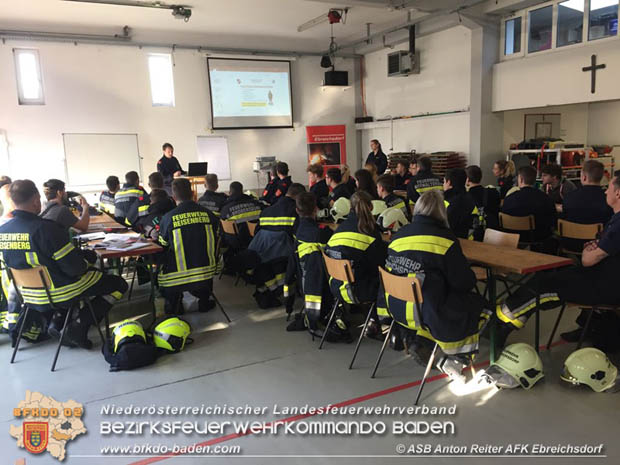 Erste Feuerwehr Basiswissen Ausbildung Teil B im Feuerwehrabschnitt Ebreichsdorf in Mitterndorf  Foto: ASB Anton Reiter AFKDO Ebreichsdorf
