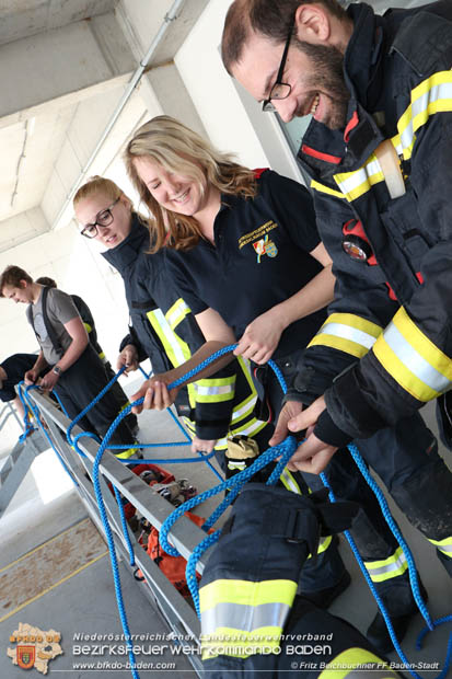 2018_04_07-08 Gemeinsame Ausbildung "Feuerwehr-Basiswissen" des Feuerwehrabschnittes Baden-Stadt im Landesklinkum Baden  Foto: Fritz Beichbuchner FF Baden-Stadt
