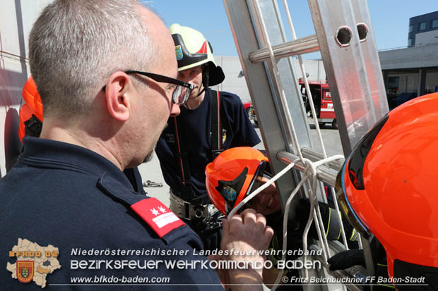 2018_04_07-08 Gemeinsame Ausbildung "Feuerwehr-Basiswissen" des Feuerwehrabschnittes Baden-Stadt im Landesklinkum Baden  Foto: Fritz Beichbuchner FF Baden-Stadt