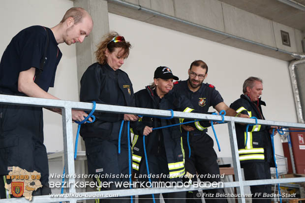 2018_04_07-08 Gemeinsame Ausbildung "Feuerwehr-Basiswissen" des Feuerwehrabschnittes Baden-Stadt im Landesklinkum Baden  Foto: Fritz Beichbuchner FF Baden-Stadt