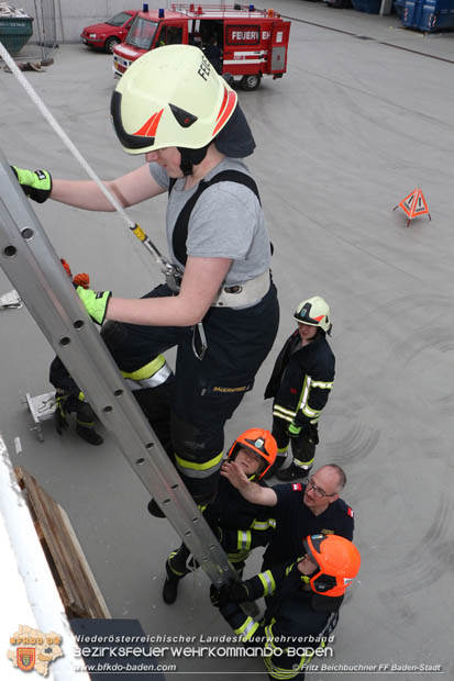 2018_04_07-08 Gemeinsame Ausbildung "Feuerwehr-Basiswissen" des Feuerwehrabschnittes Baden-Stadt im Landesklinkum Baden  Foto: Fritz Beichbuchner FF Baden-Stadt