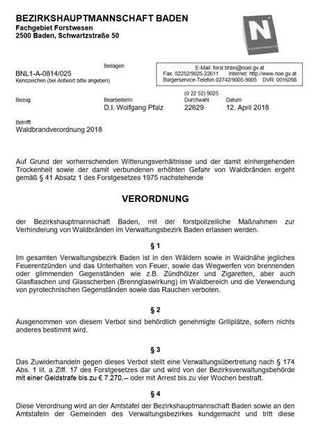 Verordnung 2018