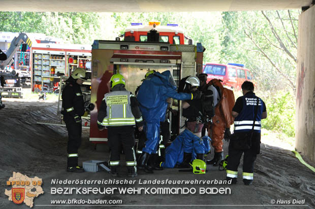 20180421 Bundesländerübergreifende Schadstoffeinsatzübung auf der A3 zwischen Pottendorf NÖ - Hornstein Bgld   Foto: Hans Dietl